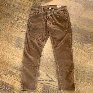 Todd Snyder slim fit 5 pocket corduroy pants.